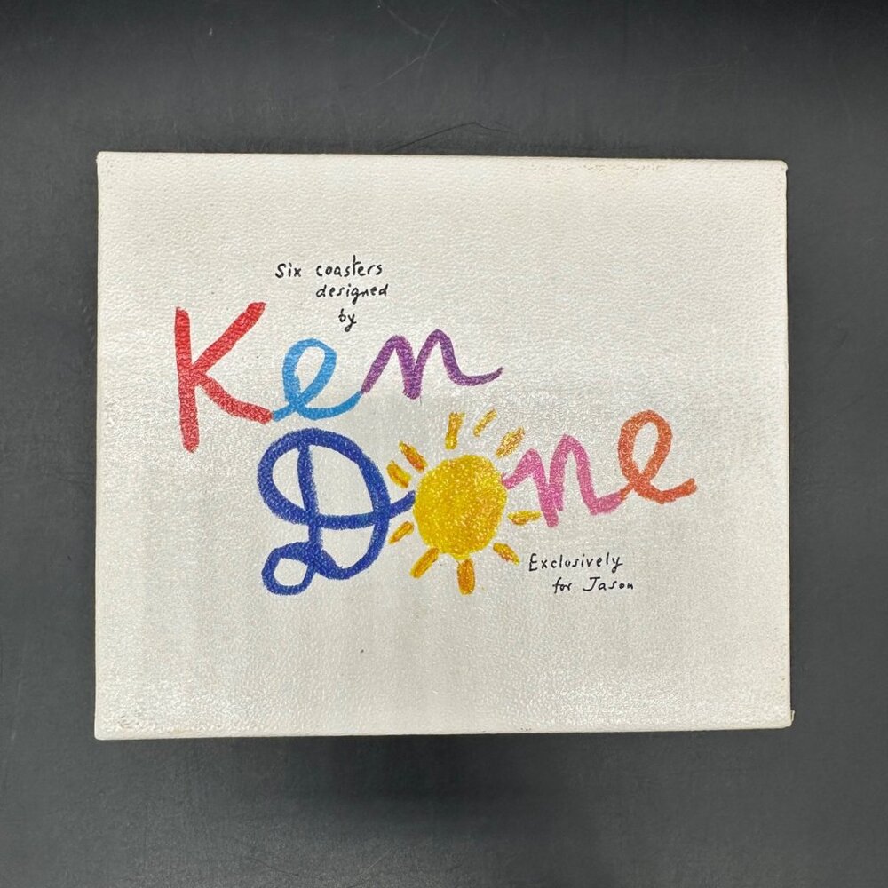Vintage Coasters Ken Done 1980s Set Of 6 Australia City Cork Back Original Box - Picture 5 of 10